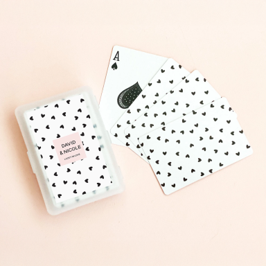 Confetti Hearts Playing Cards